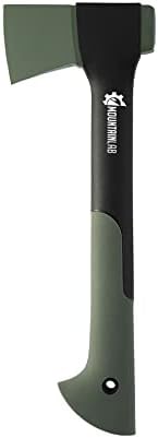 Sidekick Hatchet - Small and Light Hatchet Axe | 14" Length | Hatchet Axe for Camping with Rubber Handle and Protective Sheath | Hardened Stainless Steel Splitting Axe for Splitting Wood