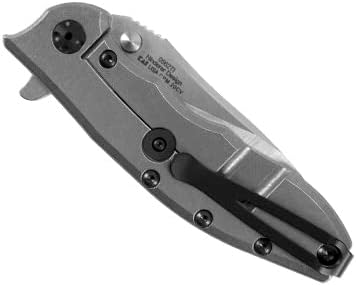 Zero Tolerance Hinderer Pocketknife; 3.5-Inch CPM 20CV Steel Blade, KVT Ball-Bearing Opening System, Flipper, Reversible Deep Carry Clip, Titanium Handle, Made in USA (0562TI)