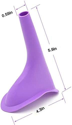 4 PCS Portable Reusable Women's Outdoor Standing Pee Silicone Funnel, for Outdoor, Activities Camping Trips, Hiking Gear, Traffic Jams and Queues