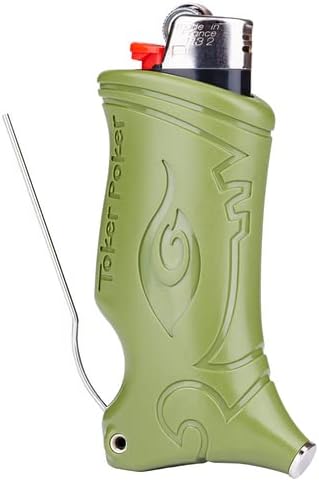 Toker Poker - Bic Lighter Case Multi Tool 2.0 - Army, All Inclusive Tool for Camping and Other