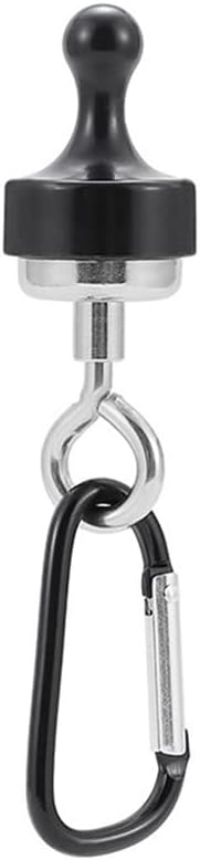 RIIPOO Magnetic Hooks Heavy Duty, Magnet Hanger, Camping Light Lantern Hanging Sky Curtain Tent Holder Hook Mountaineering Buckle, 2-PACK