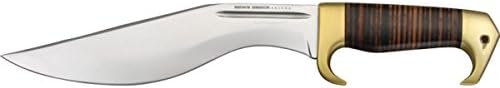 RRR Red Rock Raptor Fixed Blade Knife with Leather Stacked Handles