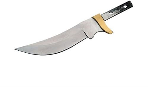 SZCO Supplies 5.5" Stainless Steel Blank BLAD Knife W/Brass Guard