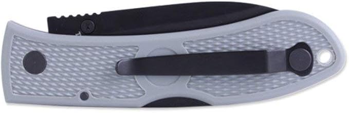 Ka-Bar 4062GY, Dozier Folding Hunter, Gray, Black Clip, Straight Edge