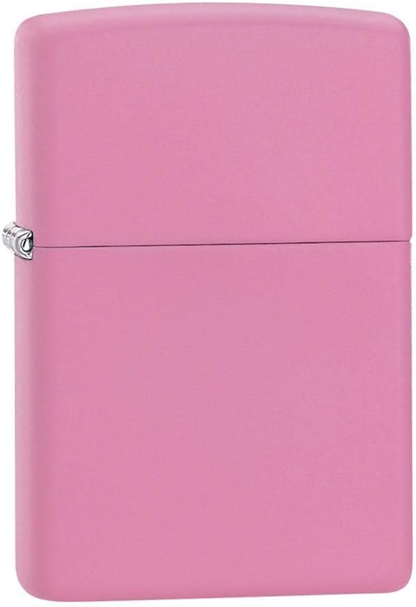 Plain Pink Matte Zippo Lighter