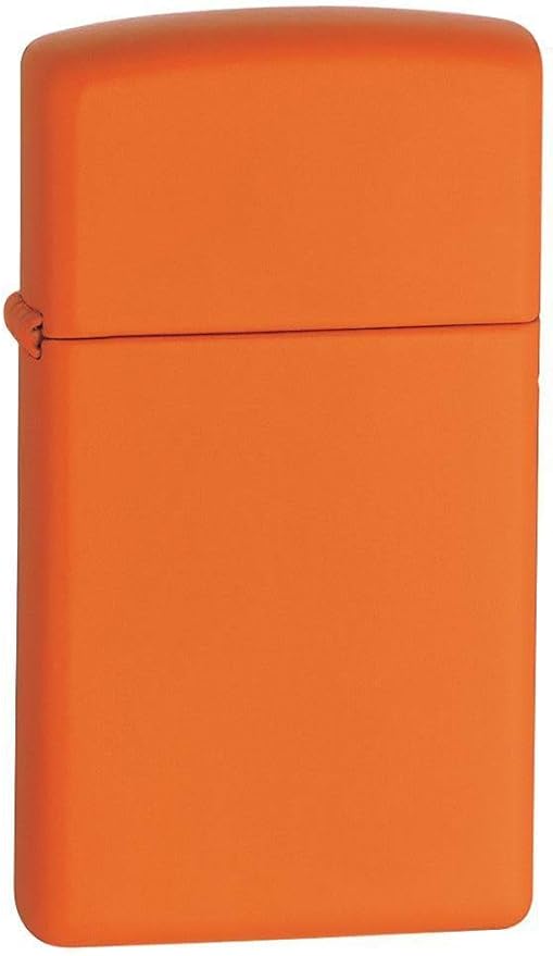 Zippo Slim Orange Matte Pocket Lighter, One Size