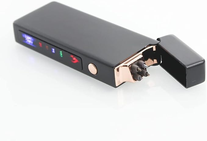 Custom Electric Lighter Personalized Kitchen for Candle Gift Windproof USB Rechargeable Dual Arc for Camping Christmas Father's Day Valentine's Day… (Custom) (Black)