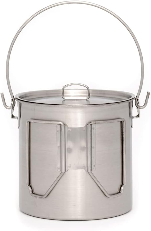 The Pathfinder School Stainless Steel Bush Pot and Lid Set