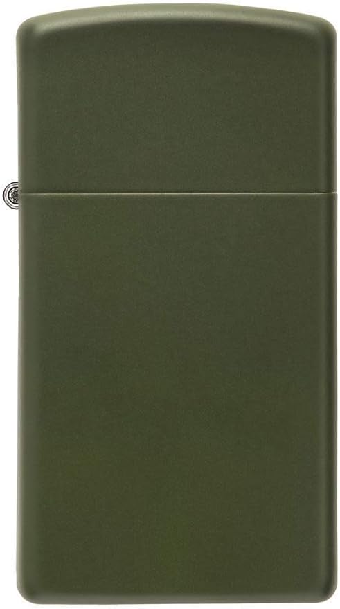 Zippo Slim Green Matte Pocket Lighter