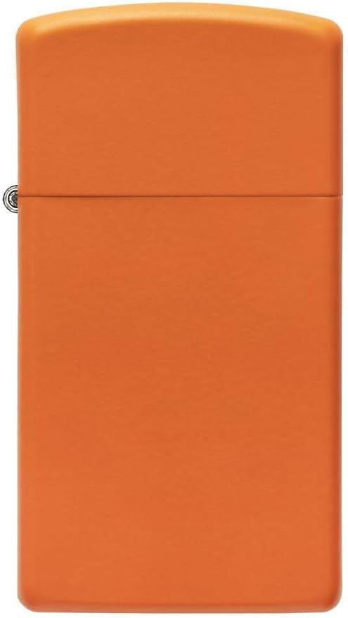 Zippo Slim Orange Matte Pocket Lighter, One Size