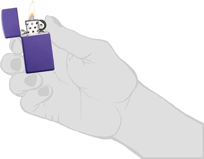 Zippo Slim Purple Matte Pocket Lighter