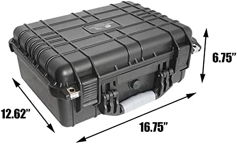 Case Club 55 Folding Knife Case - Hard Sided Travel and Storage Organizer Case fits a Variety of Folding Knives, Swiss Army Knives, Butterfly Knives & More in a Lockable Rugged Case