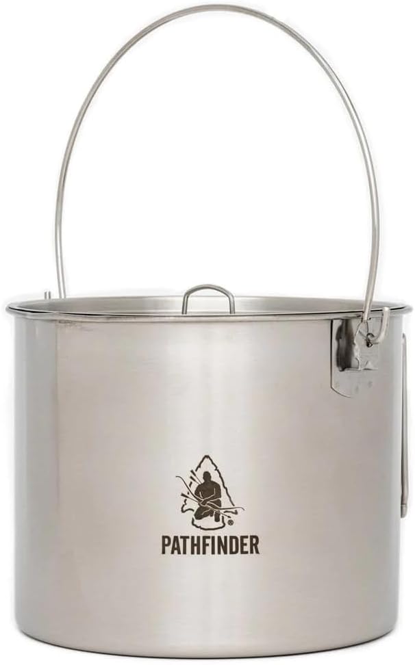 The Pathfinder School Stainless Steel Bush Pot and Lid Set