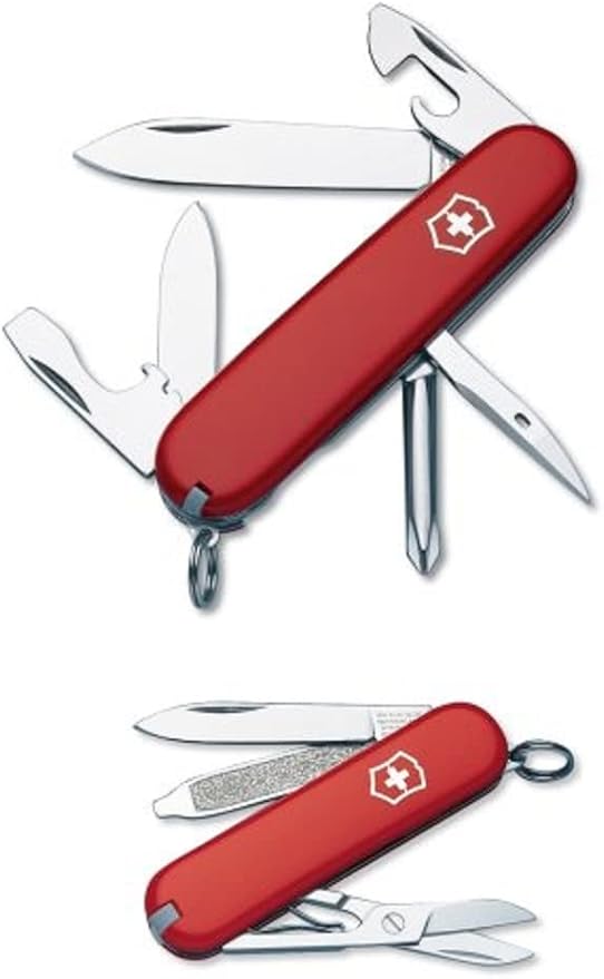 Victorinox Swiss Army Tinker and Classic Knife Combo,Red, 91mm and 58mm