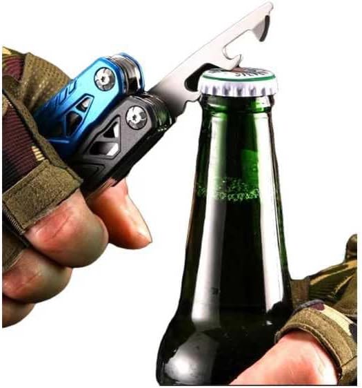 Blue,18-In-1 Multitool,Professional Stainless Steel Multitool Pliers, Alloy Steel Blades Wire Cutters,Bottle Opener,Nylon Sheath,Survival,Camping & Hunting, Father's Day, Dad, Men, Gift
