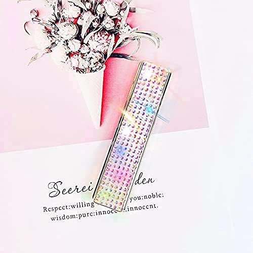 Rhinestone Lighter Electric Lighter Rechargeable Bling Glitter USB Lighter Flameless Girls Lighter for Women (White Multi)
