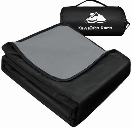 Fleece Waterproof Outdoor Blanket, Windproof Stadium Blanket for Camping, Picnics, and Sports Stay Dry and Comfortable 80"x58"