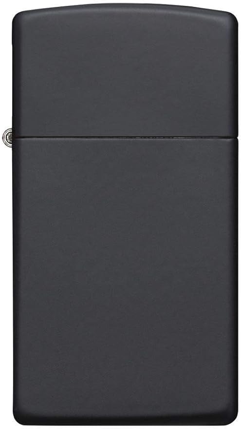 Zippo Slim Black Matte Pocket Lighter
