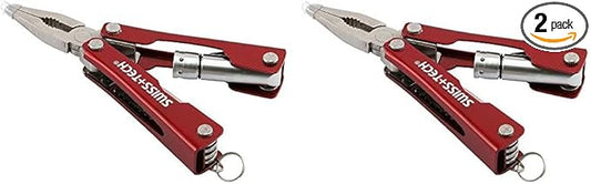 SWISS+TECH ST35000 Mini Pocket Multi-Tool, 8-in-1 Tool, Use During Camping, Sports (Single Pack) (Pack of 2)