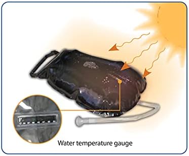 ADVANCED ELEMENTS 5-Gallon PVC Free Solar Shower Black/Yellow