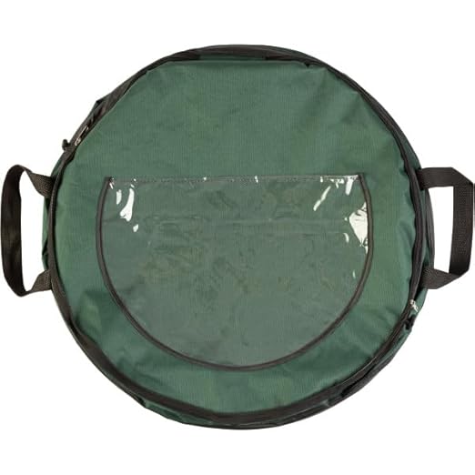 Wakeman Outdoor Trash Can - 46-Gallon Collapsible Garbage Can with 3 Stakes - Pop Up Trash Can for Camping, Storage, or Yard Waste Outdoors (Green)