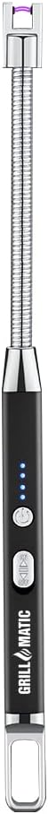 Windproof, Rechargeable, Flexible Neck, Lithium Ion, Electronic, Butane Free, Flameless, USB Grill Lighter