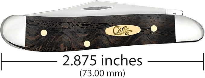 Case Cutlery CA14005: Peanut Black Curly Oak