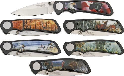 American Hunter Wildlife 6 Pc Pocket Knife Set