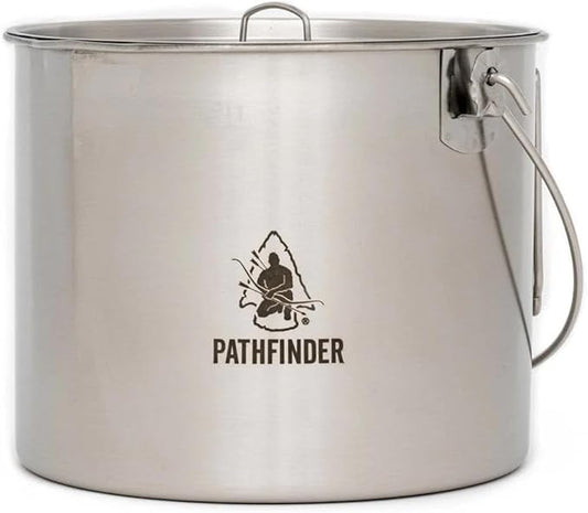 The Pathfinder School Stainless Steel Bush Pot and Lid Set