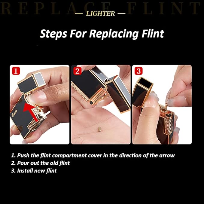 Lighters Soft Flame Lighter Windproof Refillable Butane Traditional Cigar Lighter Good for Cigarette Cigar Candle Camping Hiking Fishing BBQ (Silver)