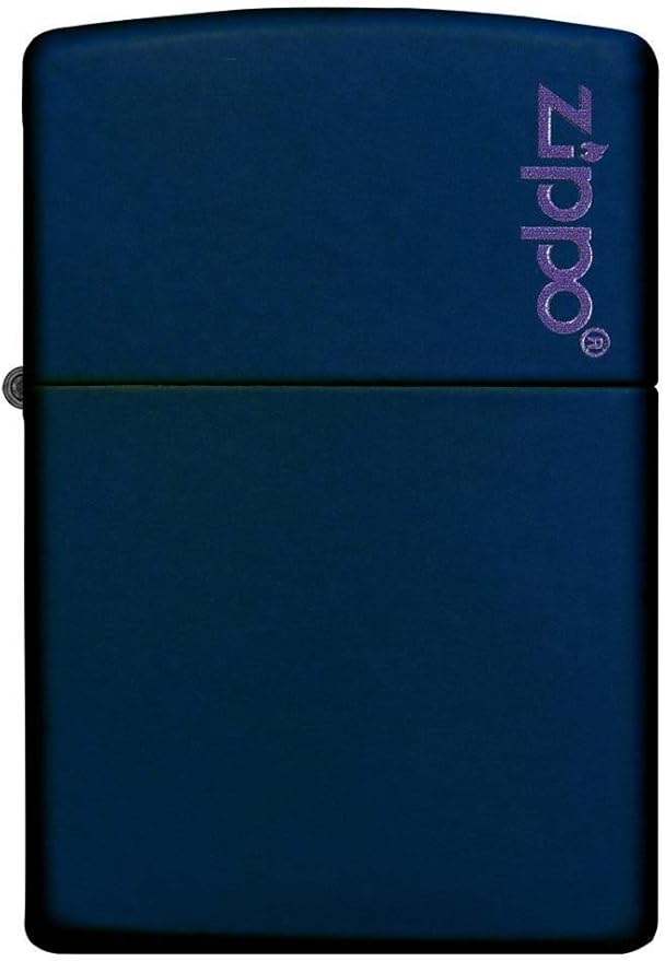 Zippo Navy Blue Matte Lighter w/ Zippo Logo - 239ZL