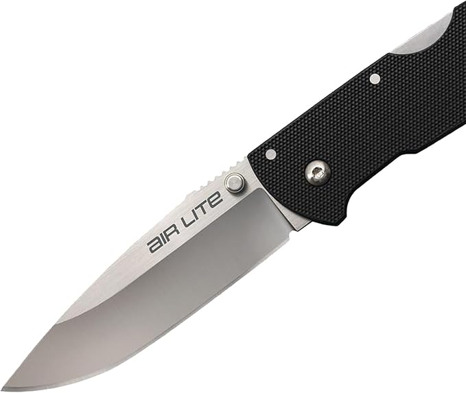 Cold Steel Air Lite 3.5" AUS10A Drop Point Blade 4.5" G-10 Handle Everyday Carry Compact Pocket Folding Knife w/Tri-Ad Lock