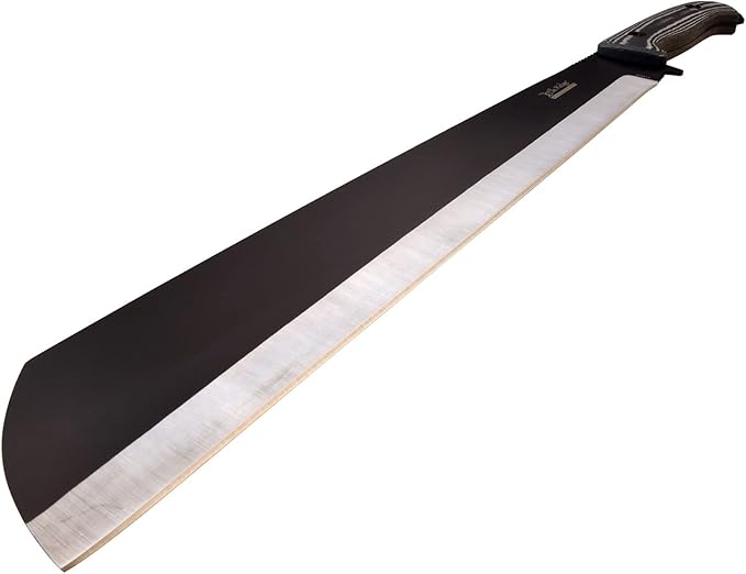 Elk Ridge - Outdoors Fixed Blade Machete, 14.75-in Overall, 9-in Stainless Steel Blade, Micarta Handle, Full Tang Construction, Nylon Sheath - Hunting, Camping, Survival - ERE-MHT001M-BK