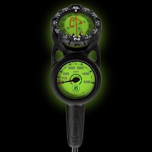 XS Scuba QuikVu Metric Console - Pressure and Compass