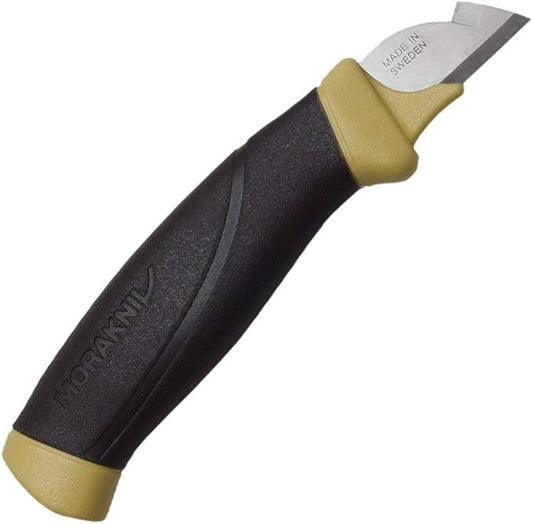 Morakniv Craftline Electrician Trade Knife with Sandvik Stainless Steel Blade and Plastic Sheath, 1.3-Inch