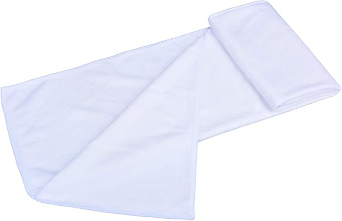 Home Gyms Towel for Men Women Microfiber Gym towels Cycling Workout Sweat Towel Set Quick Dry Exercise Sports Travel Towel Fast Drying 2-Pack (White x 2)