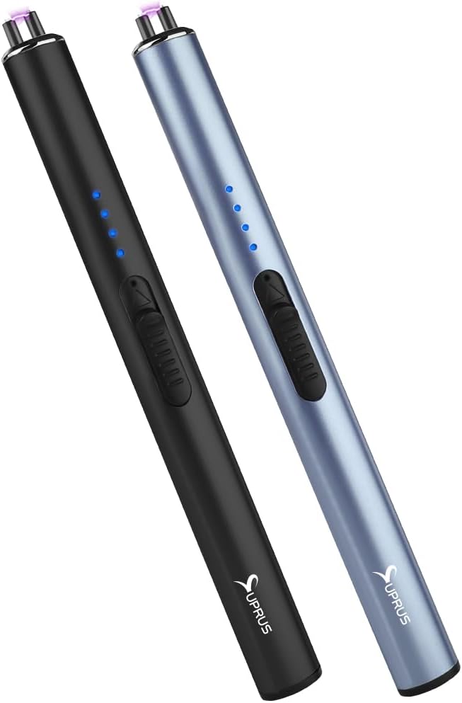 SUPRUS Electric Lighter Arc Windproof Flameless USB Lighter Rechargeable Lighter with Safety Lock
