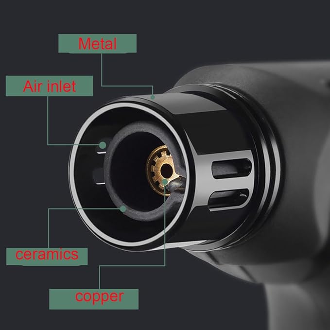 Butane Torch Lighter Set,Candle Lighter Refillable, Jet Flame,Windproof,Adjustable Flame, Safety Lock, Ideal for Culinary, Crafts, Camping,Cooking, 4 Colors Pack,(Butane Not Included)