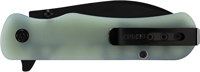 Gerber Gear Confidant Pocket Knife - 3.2" Drop Point Blade Folding Knife - EDC Gear and Equipment - Jade and Black Bamboo