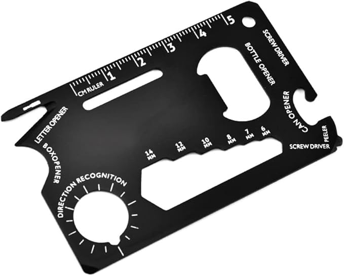 Portable 18 In 1 mini snowflakes multi pocket tool, Stainless Steel Multifunctional Tool Card, Handheld Tool For Outdoor Camping, Men Dad Gifts