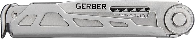 Gerber Gear Armbar Trade 8-in-1 Multi-tool - 2.5" Plain Edge Blade, Pry Bar, Hammer - EDC Gear and Equipment - Silver