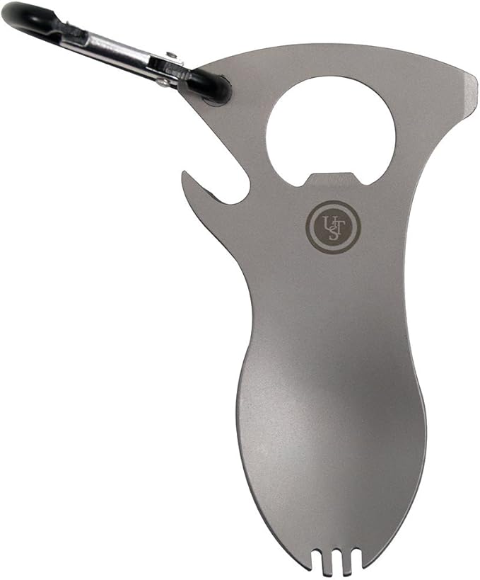 UST Tool-a-Long Multi-Tool Carabiners with Durable, Compact Stainless Steel Construction for Hiking, Kayaking, Camping, Travel and Outdoor Survival