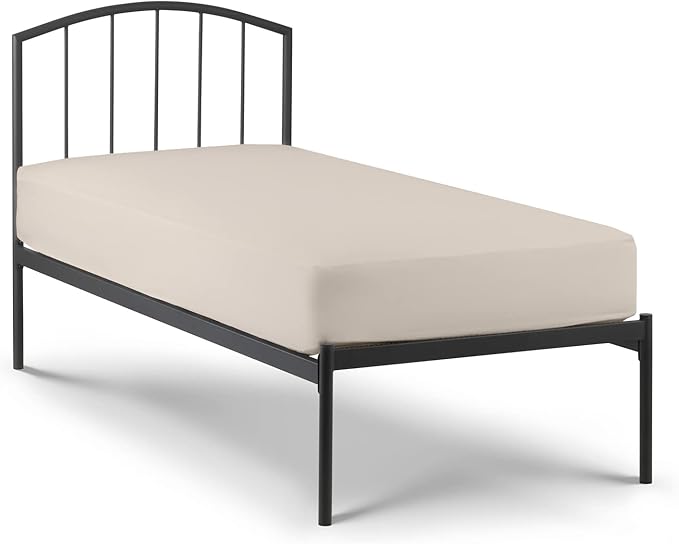 4-PC Cot Sheets 30x75, 100% Cotton Fitted Sheet - Perfect for Narrow Twin/RV Bunk/Camping Cot/Guest Bed Replacement, Fits Up to 4-8" Deep Mattress - Beige Solid