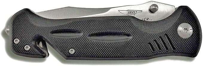 BULLSHARK - Folding Pocket Knife - Straight Blade Silver - Manual Open