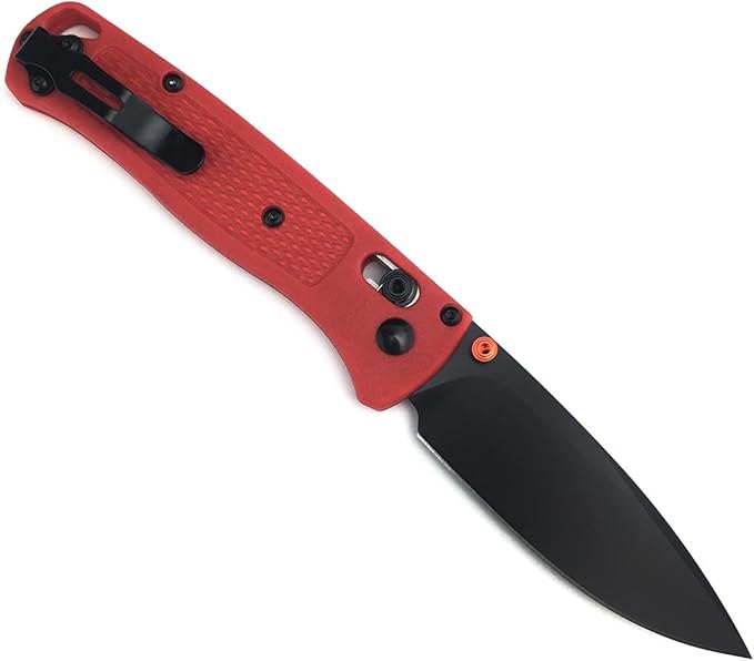 HUAAO 7.5in Manual Open Folding Knife, Bugout Knife with 3in 8Cr13Mov Steel Blade Glass Reinforced Nylon Handle, Axis Lock Knife Pocket Knife with Clip for EDC Camping Hiking