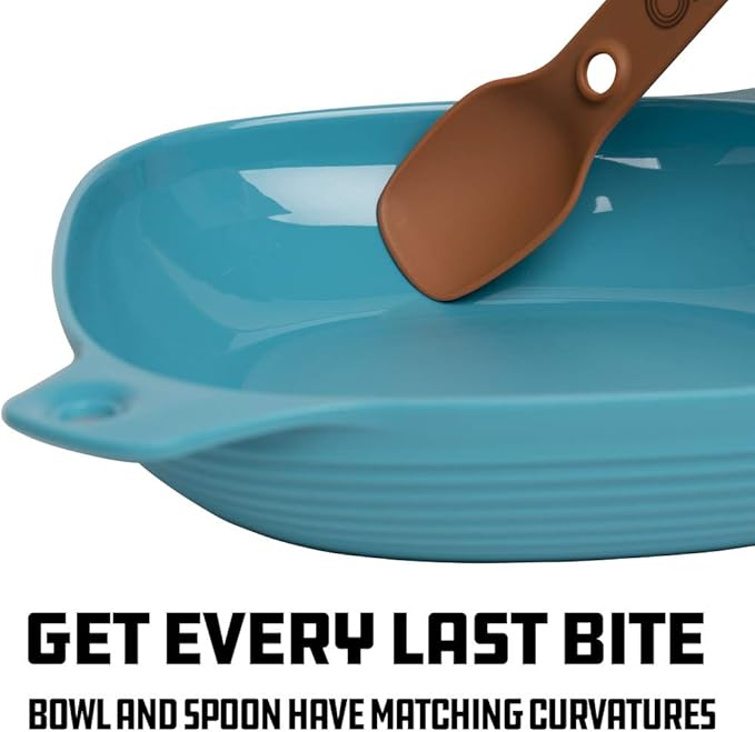 UCO 4-Piece Camping Mess Kit with Bowl, Plate and 3-in-1 Spork Utensil Set