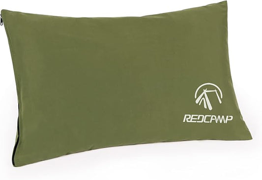 REDCAMP Camping Pillow for Sleeping Lightweight and Compressible, Small Pillow for Travel Backpacking Hammock, Peach Skin Green