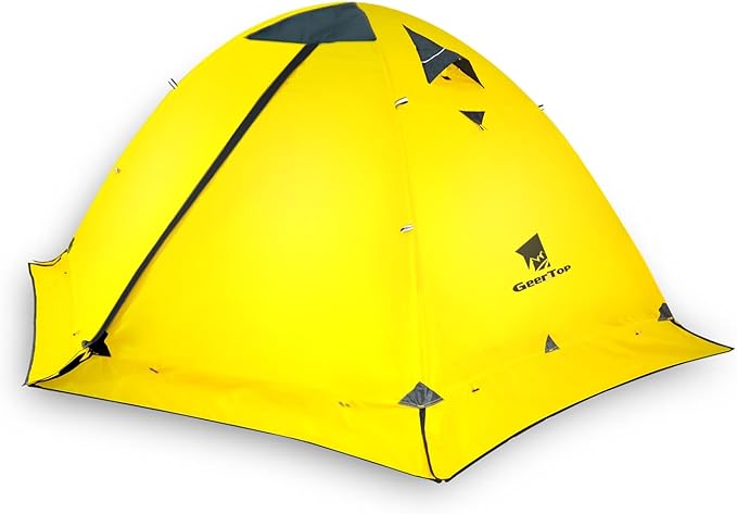 GEERTOP Ultralight 2 Person Backpacking Tent 4 Season Waterproof Camping Tent Double Layer Cold Weather Easy Set Up Tents for Family Camp, Hiking, Hunting Outdoor Mountaineering Travel