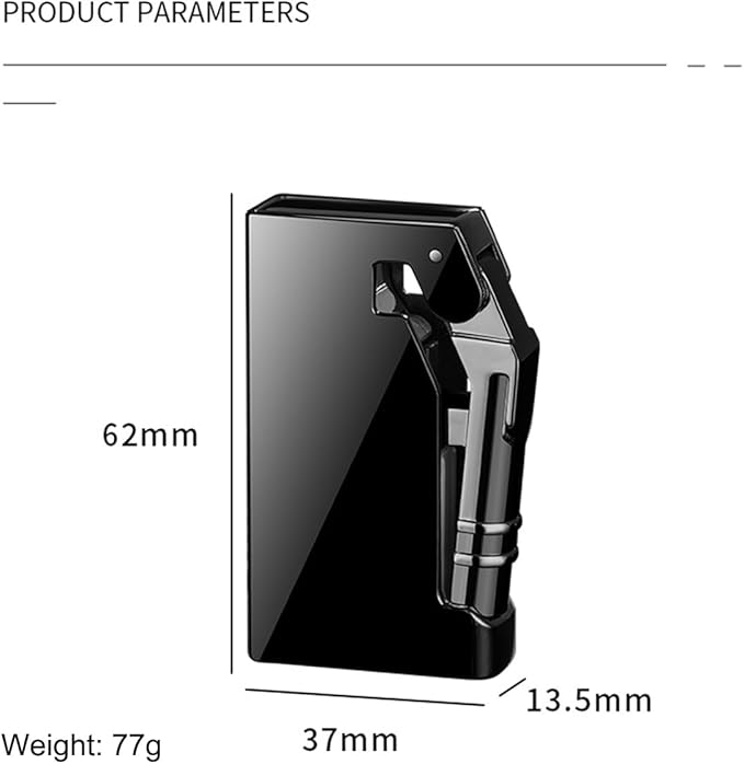 Torch Lighter, Refillable Butane Lighter, Windproof Lighter Adjustable Strong Flame Lighter, for Hiking Camping Fireplace Grill Camping BBQ Lighter (Wire Drawing Gold), DJ191