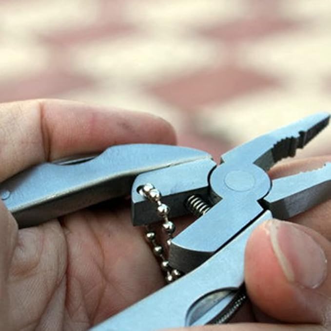 GANAZONO Fishing Tool Plier Mini Needle Nose Pliers Pocket Foldable Bottle Opener Gear Multi- Plier for Outdoor Camping Multitools